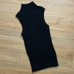 ANINE BING Stretchy fitted sleeveless top Sz M